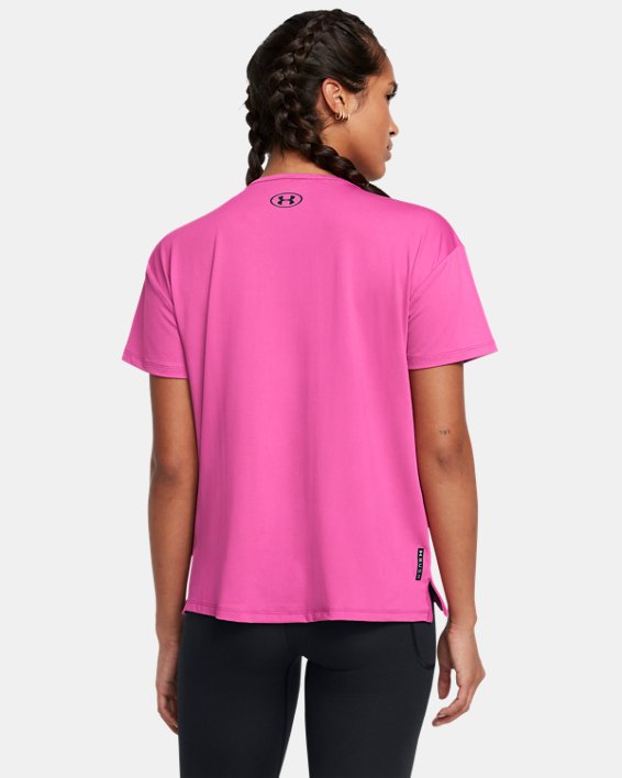 Camiseta de manga corta UA RUSH™ Energy 2.0 para mujer, Pink, pdpMainDesktop image number 1